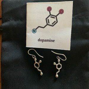 Dopamine sterling silver earrings